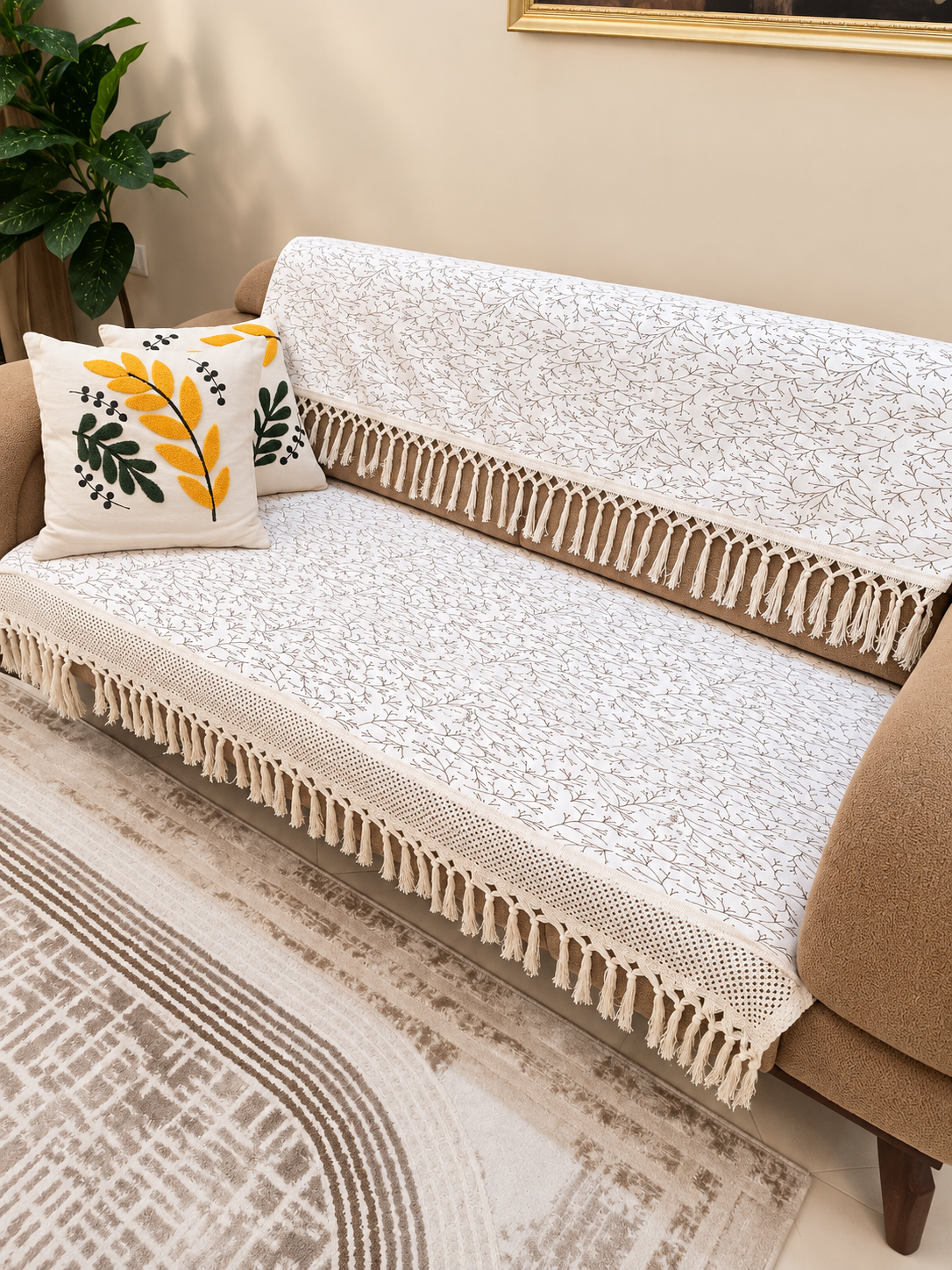 Panda Corner Sofa Set | Pillow Back