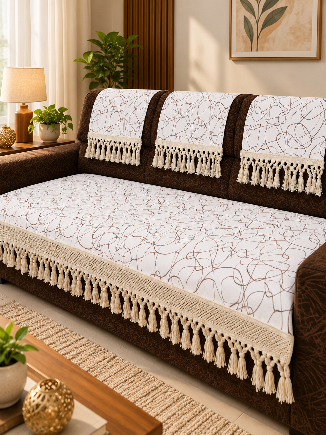 Panda Corner Sofa Set | Pillow Back